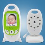 Wireless Video Baby Monitor 2.0 inch Color Security Camera 2 Way Talk NightVision IR LED Temperature Monitoring with 8 Lullaby