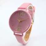 Haute qualité femmes montre décontracté dames occasionnels Faux cuir Quartz analogique montre-bracelet livraison directe Style 11