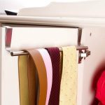 2 taille porte-serviettes sur porte porte-serviettes barre support suspendu salle de bain armoires de cuisine étagère