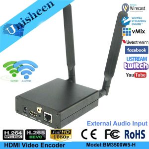 H.265 HEVC H.264 Wifi HDMI encodeur de Streaming vidéo émetteur HDMI encodeur de diffusion en direct sans fil OBS vMix Wirecast Unisheen