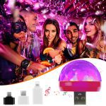 Mini USB LED Disco scène lumière Portable famille fête boule magique coloré barre lumineuse Club scène effet lampe pour téléphone Portable