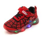 Garçons Sneaker filles Spiderman enfants chaussures Led avec lumières Sneaker 2020 printemps automne chaussures enfants enfant en bas âge bébé fille chaussures