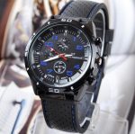 Haut de gamme marque de mode militaire montre à Quartz hommes sport montres-bracelets horloge heure mâle Relogio Masculino 8O75