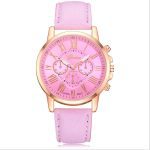 Montres pour femmes mode Tike Toker marque chiffres romains Faux cuir analogique Quartz montre-bracelet femmes femme