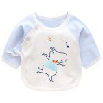 Luna Blanco chemise nouveau-né 0-3 mois bébé fille | Chemises en coton bébés, vêtements de base cou o, camisa bébé garçon chemises au point ouvert