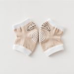 1 paire enfants Dot mignon rampant coude genouillère coussin bambins bébé filles garçons genouillères protecteur sécurité maille infantile jambières