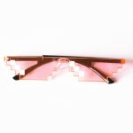 2020 nouveau mosaïque lunettes de soleil truc jouet voyou vie lunettes traiter avec elle lunettes Pixel femmes hommes noir mosaïque lunettes de soleil drôle jouet