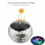 Lampe LED Disco piscine étanche énergie solaire LED Multi couleur changeante eau dérive lampe lumière flottante sécurité livraison directe