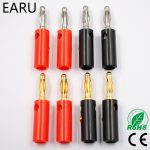 Vis de enceintes banane or 10 pièces | 4mm, connecteurs de plaques, en STOCK, livraison gratuite, noir rouge, vente en gros