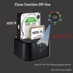 Double baie SSD/HDD station d'accueil disque dur amarrage Sata III à USB3.0 station d'accueil clone fonction pour 2.5/3.5 hdd ordinateur portable
