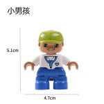 Grande taille figurines ville princesse Pirate policiers famille série blocs de construction compatibles marque Duploes éducation jouets