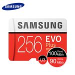 SAMSUNG Micro SD card Memory Card 256GB EVO+ EVO Plus Class10 TF Card C10 100MB/S SDXC UHS-1 Storage Device Phone Cards 2017 New