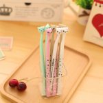 1 pièces Creative papeterie étudiant stylo mignon chat Gel stylo 0.5mm pleine aiguille noir encre stylo fournitures scolaires fournitures de bureau 2018 nouveau