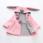 Bébé filles manteau hiver printemps bébé filles princesse manteau veste lapin oreille à capuche vêtements d'extérieur décontractés pour fille nourrissons vêtements