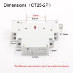 Contacteur modulaire 2P 16A 25A | 220V/230V 50/60HZ Din rail, module de contact domestique ac 2NO 1NO1NC 2NC