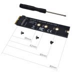 Touche M M.2 NGFF PCIe AHCI Adaptateur SSD Carte pour MACBOOK Air 2013 2014 2015 2017 A1465 A1466 Pro A1398 A1502 A1419 2230-2280 SSD M2