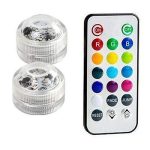 IP68 imperméable à l'eau à piles Multi couleur Submersible LED lumière sous-marine pour aquarium étang piscine noce