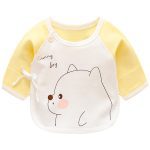Luna Blanco chemise nouveau-né 0-3 mois bébé fille | Chemises en coton bébés, vêtements de base cou o, camisa bébé garçon chemises au point ouvert