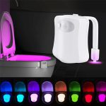 ZK20 LED veilleuses capteur de mouvement humain automatique toilette siège bol salle de bain éclairage de nuit 8 couleur Stock aux états-unis, RU
