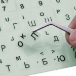 SR lumineux étanche langue russe autocollants de clavier disposition de Film protecteur avec bouton lettres Alphabet pour ordinateur