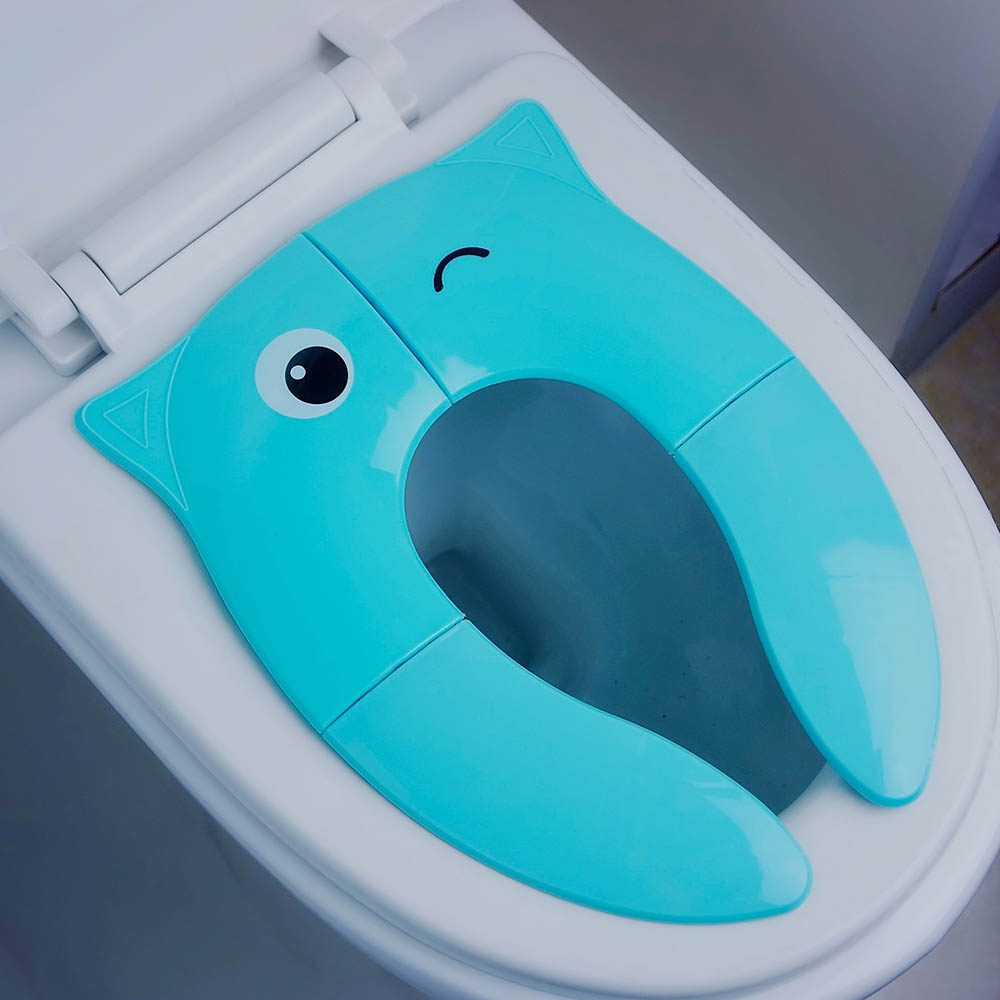 Réutilisable Kids Toddler pliant de voyage toilette Pot Siège Coussin De Chaise Coussin Tapis UK