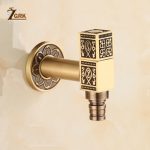 ZGRK sculpté montage mural Bibcock laiton rétro robinet décoratif extérieur jardin robinets Machine à laver vadrouille luxe Antique WC robinet