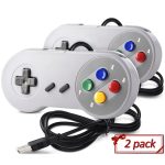 Contrôleur USB manette 2 pièces Super contrôleur de jeu SNES USB classique manette de jeu pour framboise pi