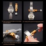 Outils de montre Kit d'outils de réparation de montre professionnelle pièces de rechange pour bracelets de montre décapant horloger outils pièces horloge gereeds 10