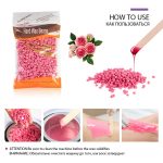 Épilation électrique cire-fonte Machine chauffage 100g cire haricots 10 pièces bois autocollants épilation ensembles cire Kit cera depilatori