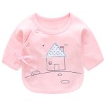 Luna Blanco chemise nouveau-né 0-3 mois bébé fille | Chemises en coton bébés, vêtements de base cou o, camisa bébé garçon chemises au point ouvert