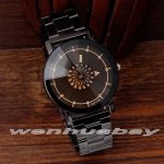 KEVIN nouveau Design Couple montres mode noir cadran rond en acier inoxydable bande Quartz montre-bracelet hommes femmes amant cadeaux