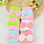 Culotte de sous-vêtements en coton | 1 pièce, 4 couleurs, mignonne culotte à gros nœud pour enfants, slips enfants, cadeaux