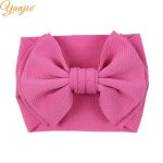2020 nouveauté grand 7 "cheveux nœuds bandeau gaufre tissu élastique bandes de cheveux bricolage filles cheveux accessoires accessoires de mode