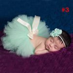 Jupe Tutu et bandeau pour nouveau-né rose menthe | Tenue Tutu pour bébés, accessoire de photographie pour nouveau-né, pettijupe, Costume pour nouveau-né TS034