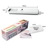 Machine d'emballage de scelleur sous vide de nourriture de ménage 110V 220V Film scellant emballeur sous vide 15 sacs scelleur de nourriture sous vide