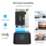 Double baie SSD/HDD station d'accueil disque dur amarrage Sata III à USB3.0 station d'accueil clone fonction pour 2.5/3.5 hdd ordinateur portable