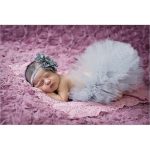 Nouveau 4 couleurs nouveau-né Tutu jupe avec fleur assortie bandeau superbe nouveau-né Photo accessoire fille Tutu jupe