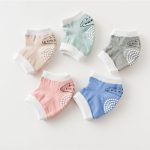 1 paire enfants Dot mignon rampant coude genouillère coussin bambins bébé filles garçons genouillères protecteur sécurité maille infantile jambières