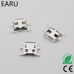 Micro USB 5pin type B connecteur femelle | 0.8mm pour téléphone portable, Mini connecteur de prise USB 5 broches, prise de charge à quatre pieds
