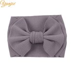 2020 nouveauté grand 7 "cheveux nœuds bandeau gaufre tissu élastique bandes de cheveux bricolage filles cheveux accessoires accessoires de mode