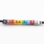 Lot 500 Marqueurs De Câbles EC-1 – Numéros 0-9, PVC Coloré Pour Câbles 1.5 Mm² – Identification Électrique