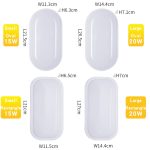 Mur Led lumière monté en Surface luminaire 15W 20W salle de bain salon cuisine 110V 220V IP65 étanche extérieur La