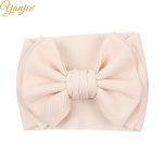2020 nouveauté grand 7 "cheveux nœuds bandeau gaufre tissu élastique bandes de cheveux bricolage filles cheveux accessoires accessoires de mode