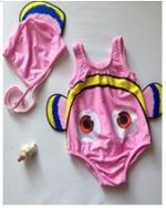 Maillot de bain 2 pièces pour petite fille | Poisson rouge, Costume + chapeau de bain, nouvelle offre spéciale, mignonne, 2019