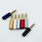 Adaptateur d'écouteurs stéréo 3.5mm | 1 pièce, prise Audio 4 pôles plaqué or, prise adaptateur pour le bricolage, casque d'écouteur, casque d'écoute pour la réparation