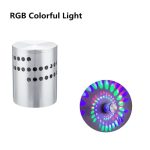 Lampe de mur d'effet de lumière de mur LED de trou de spirale de rvb avec la télécommande