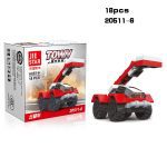 Mini transport réservoir avion voiture éducatif assemblé modèles blocs de construction compatibles petites briques jouets pour enfants