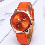 Montres pour femmes mode Tike Toker marque chiffres romains Faux cuir analogique Quartz montre-bracelet femmes femme