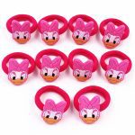 Bande élastique en Nylon 10 pièces Mickey Minnie Daisy | Cheveux, bande élastique pour cheveux, bandeau pour enfants, accessoires pour cheveux, bande de cheveux de fille, gomme pour cheveux de dessin animé