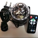 Lampes de fête DJ 3W 3 W, boule de discothèque à rotation sonore activée, éclairage de scène à LED RGB pour les lumières de fête de mariage de noël